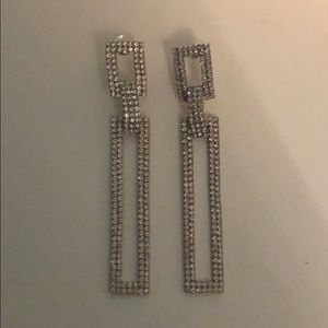 Square statement earrings